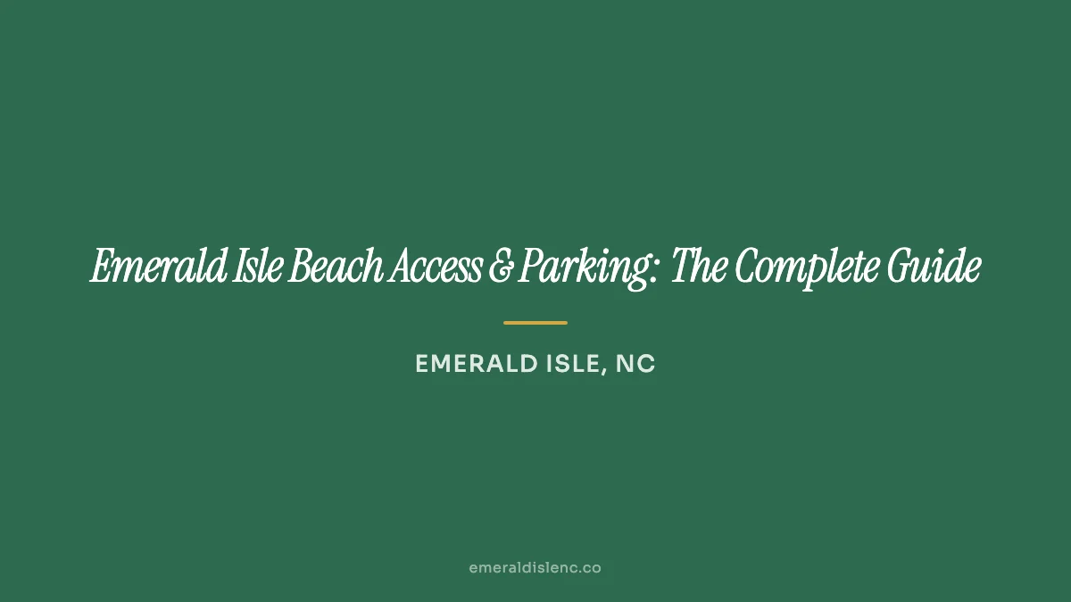 Public beach access walkover leading to the ocean in Emerald Isle, NC on the Crystal Coast