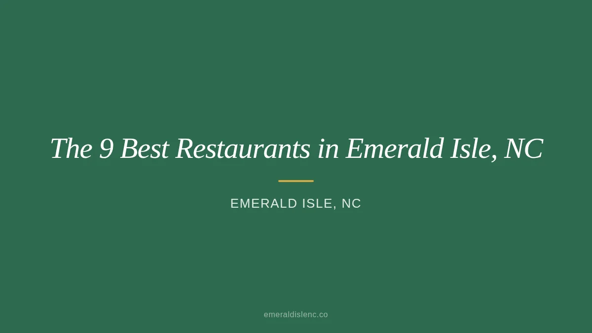 Outdoor dining at a restaurant in Emerald Isle, NC with views of the Crystal Coast